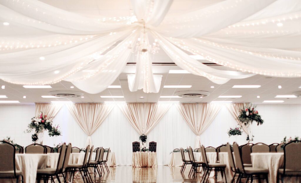 Carpenter wedding setup