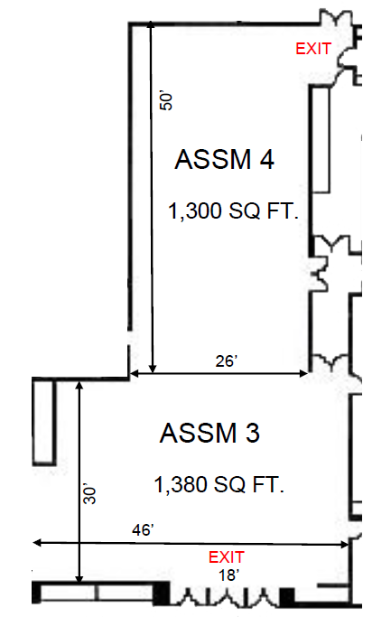 building floorplan for assembly 3 and 4